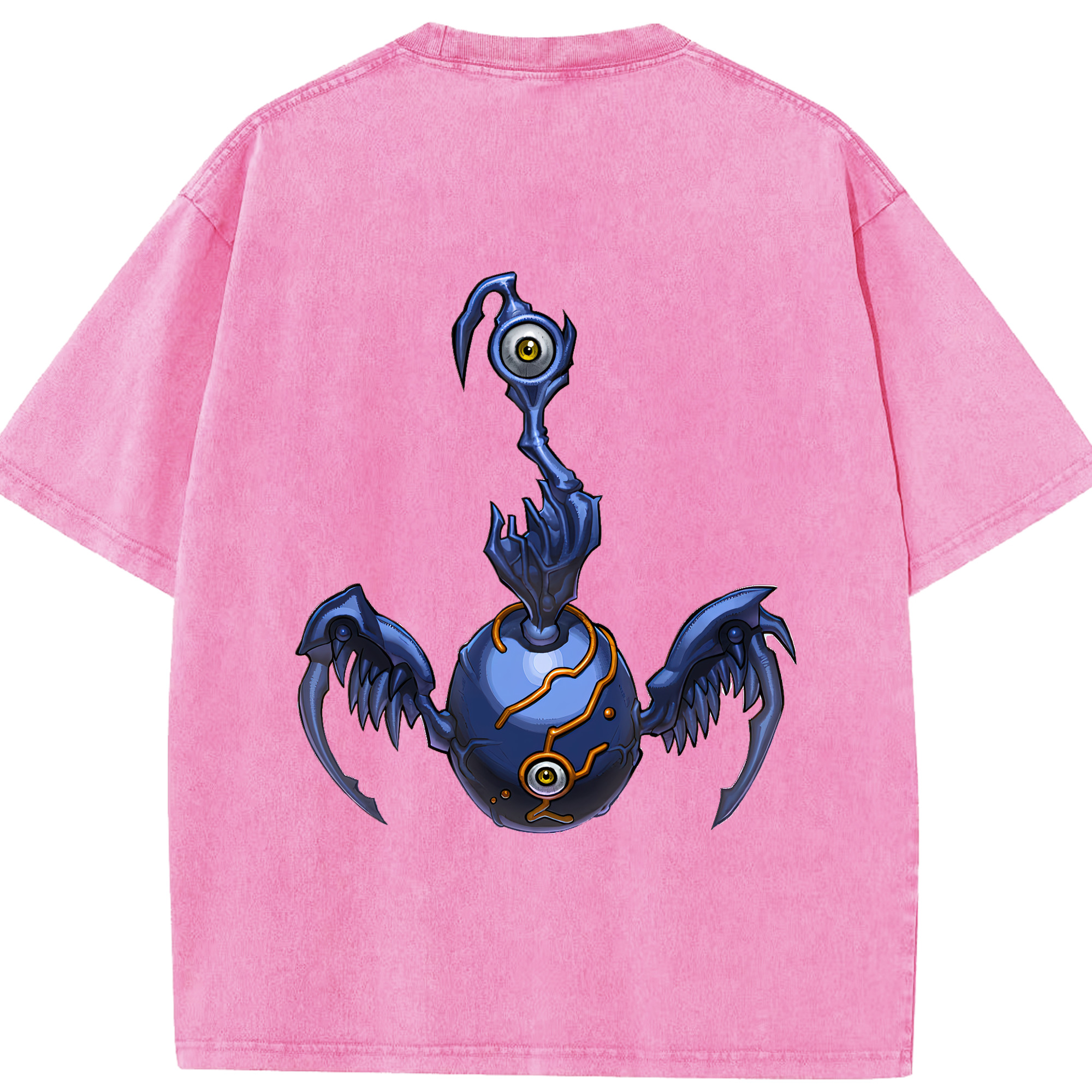 （画像用） 遊☆戯☆王 Yu-Gi-Oh! 綿100% ヴィンテージ風 半袖Tシャツ（背面プリント）